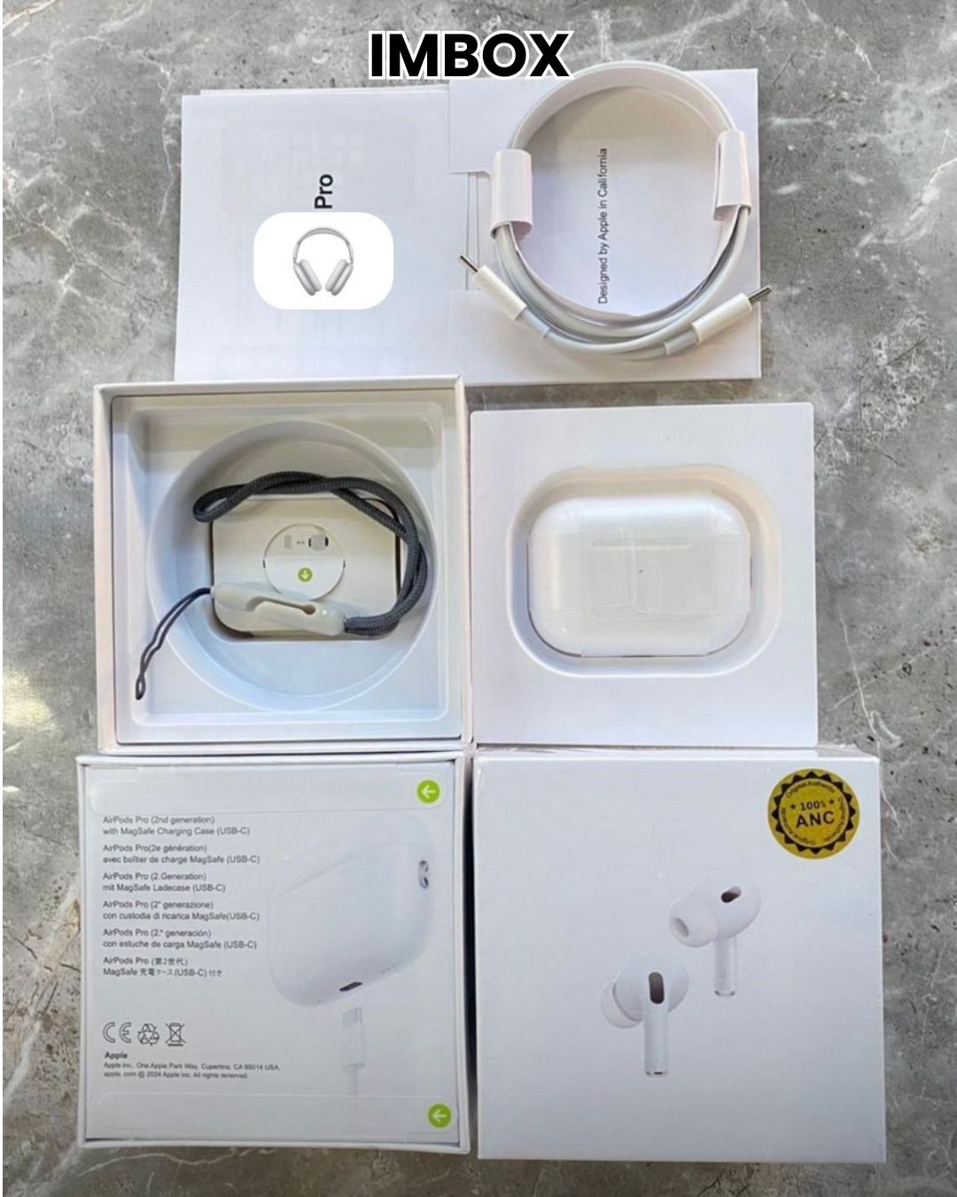 2 Airpods pro 2 tipo c con ANC