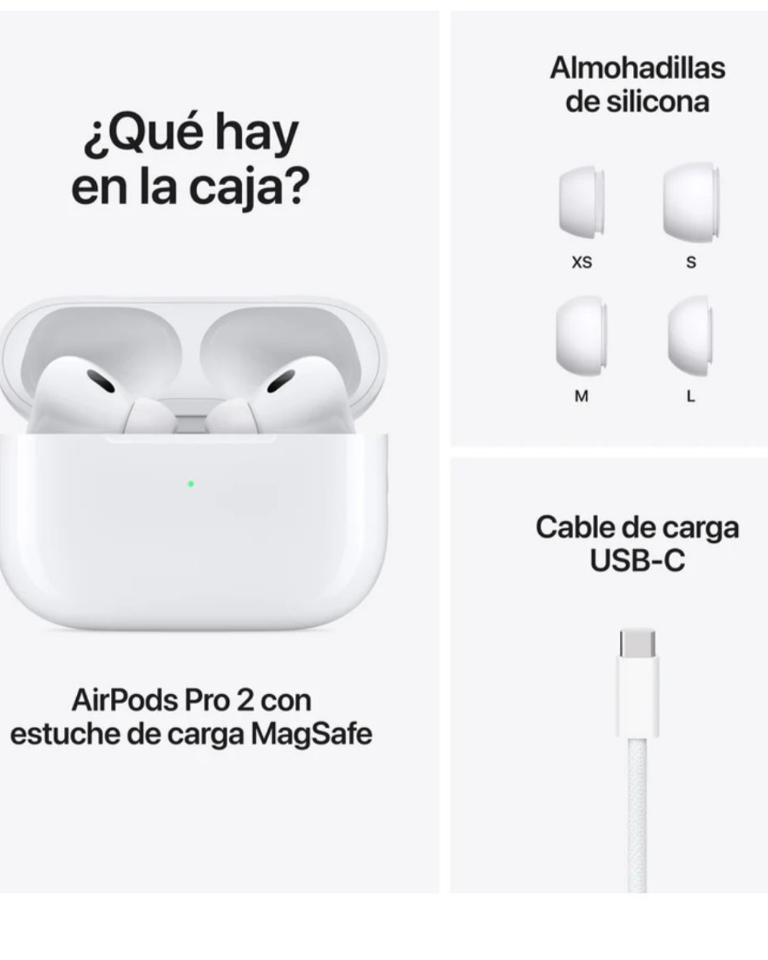 3 Airpods pro 2 tipo c con ANC