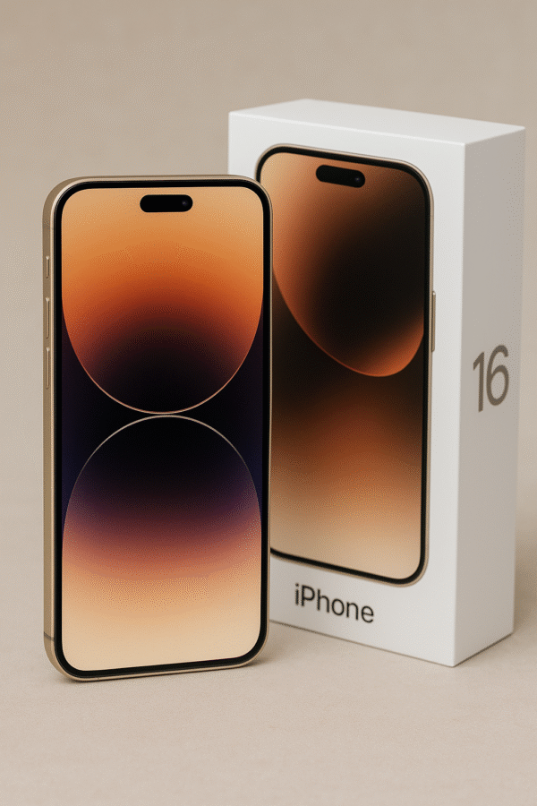 iPhone 16 Pro en dorado iPhone 16 Pro E Sim